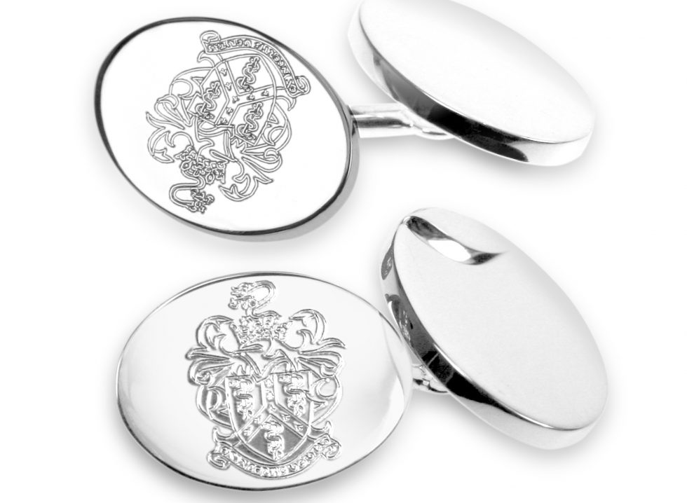 Diamond Engraved Cufflinks Diamond Engraved Cufflinks