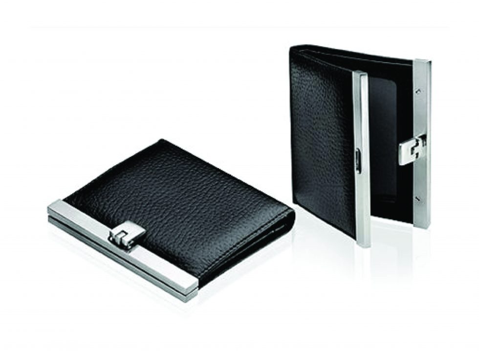 Leather Bound Folding Travel Photo Frame