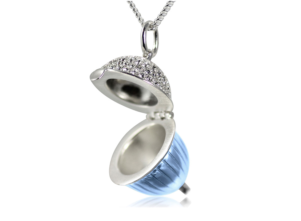 Acorn Pendant Blue Acorn Pendant Blue