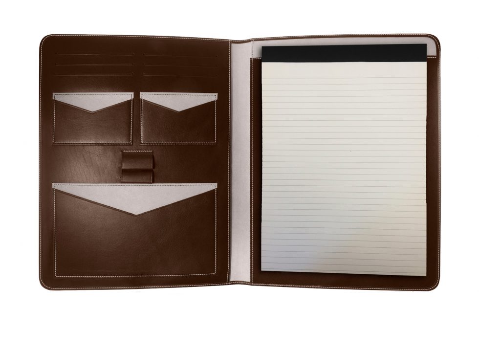 A4 Brown Leather Folio