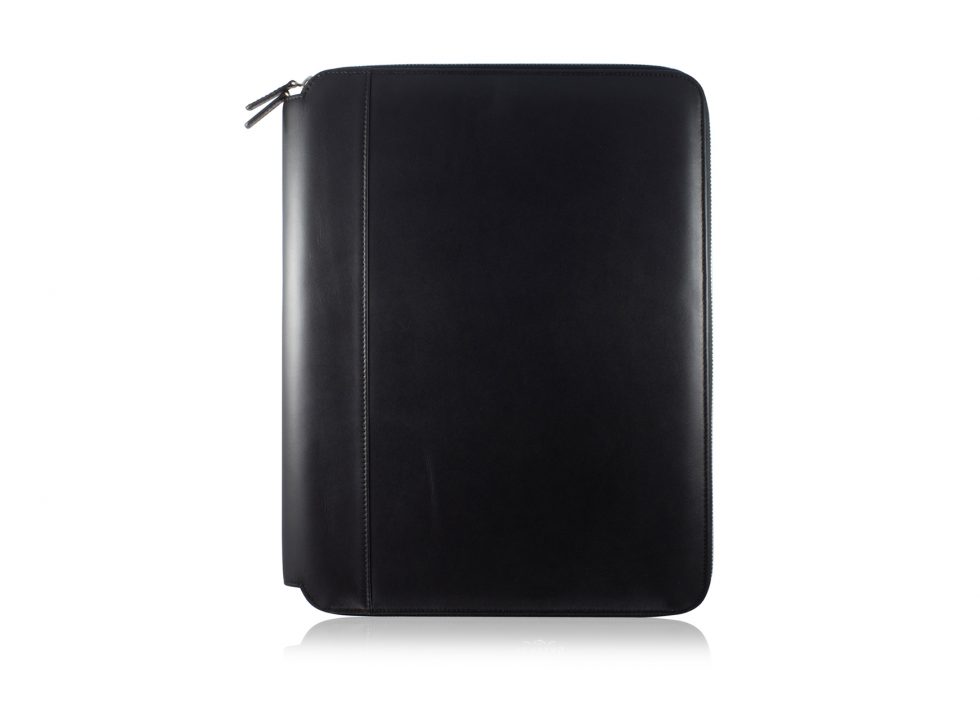 A4 Black Leather Folio