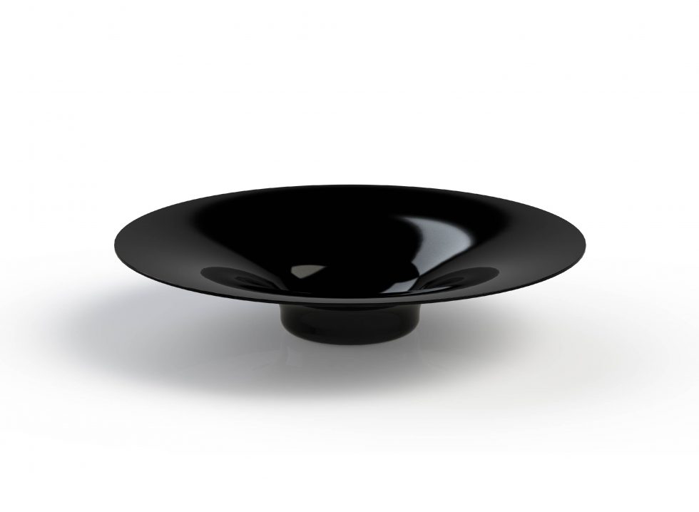 Bespoke Black Glass Bowl