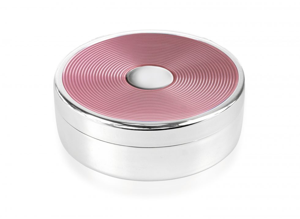 Bespoke Pink Enamel Trinket Box