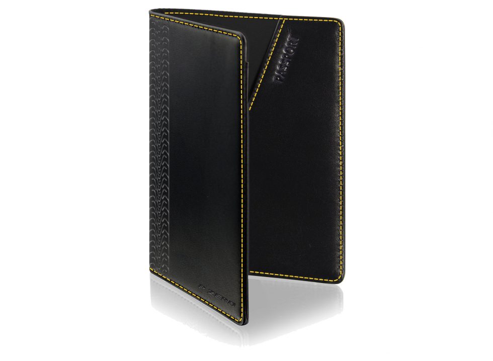 Black Leather Passport Holder