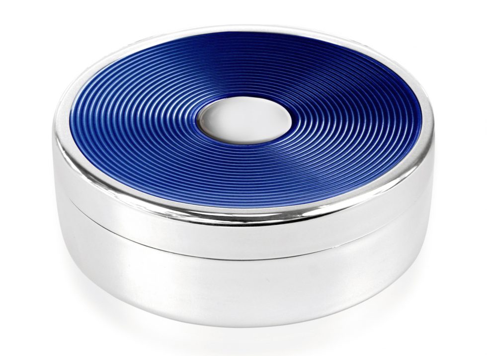 Blue And Silver Trinket Box