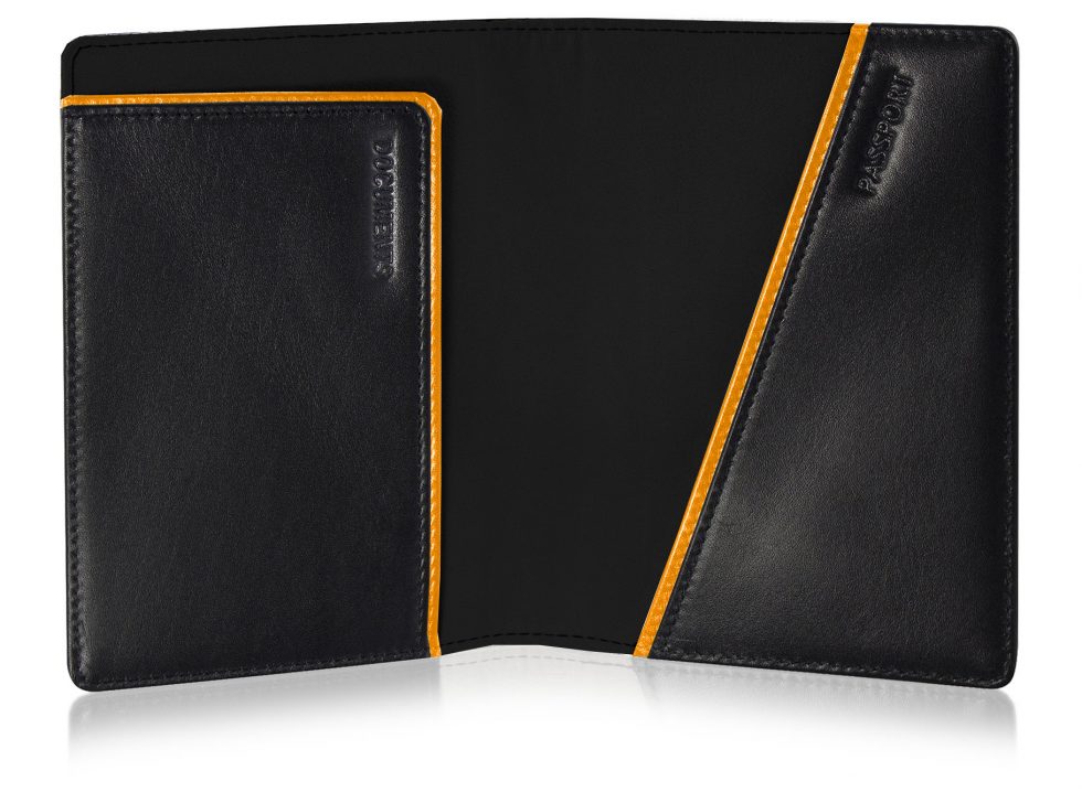 Branded Leather Passport Holder