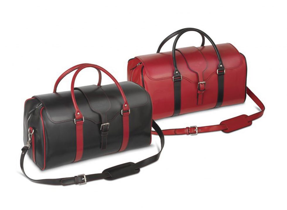 Branded Leather Weekend Bags