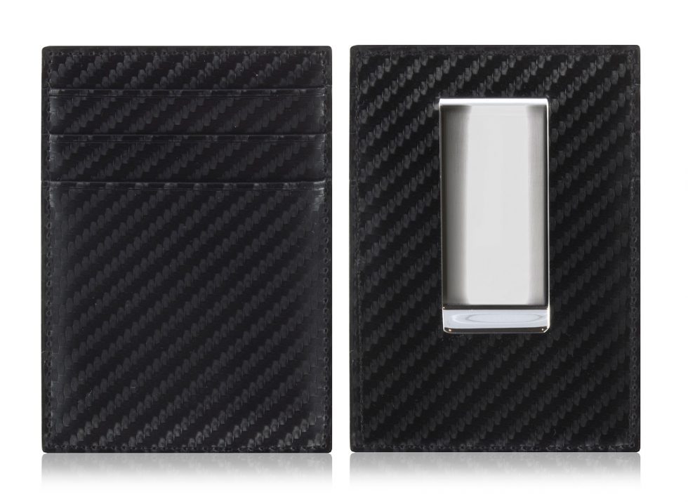 Carbon Fibre Card Holder And Money Clip