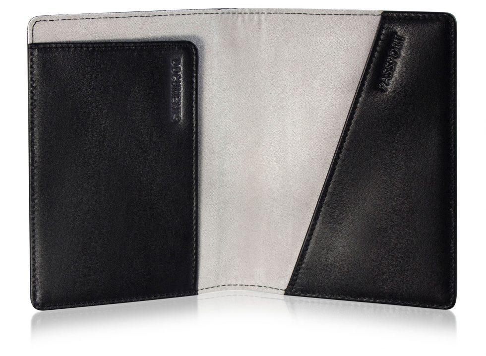 Folding Leather Passport Holder