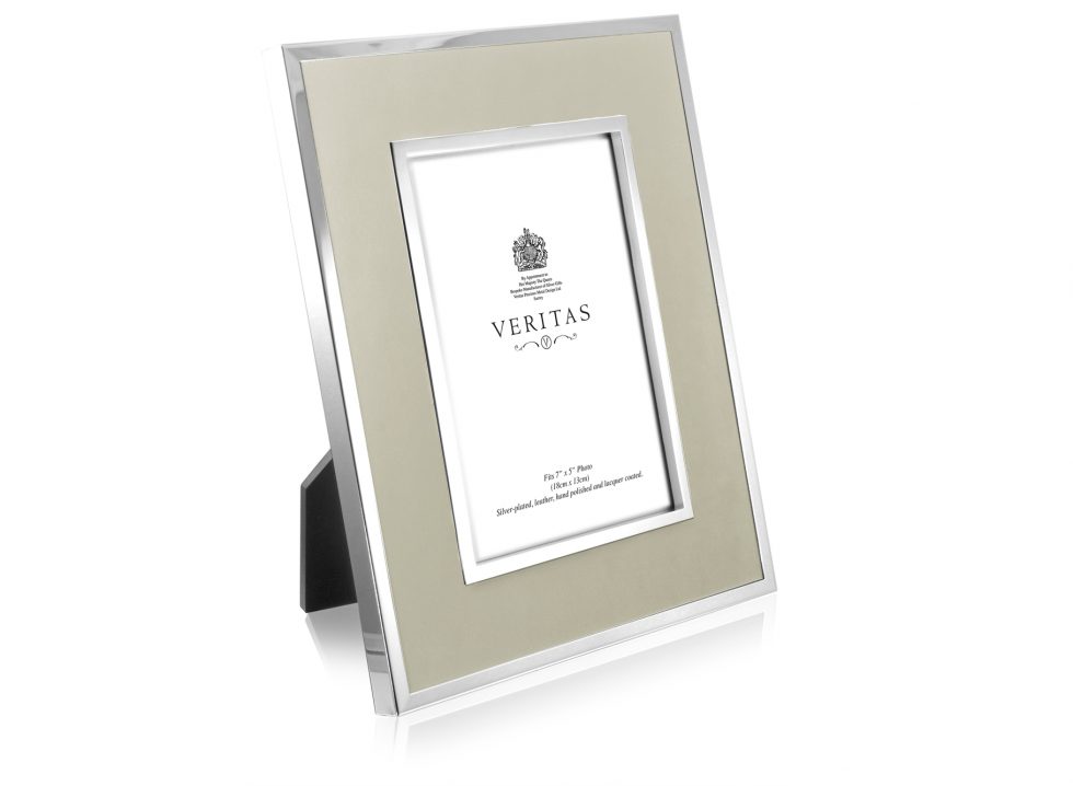 Ivory Leather 7x5 Photo Frame