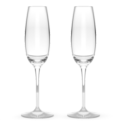 Double Crystal Classic Champagne Flutes Double Crystal Classic Champagne Flutes