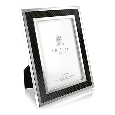 Silver Plated And Carbon Fibre 7x5" Frame