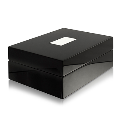 Piano Black Lacquer Valet Box Piano Black Lacquer Valet Box