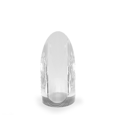 Optical Crystal Cylindrical Award at 14cm