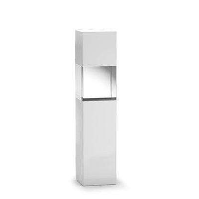 White Optical Crystal Column Award at 26cm