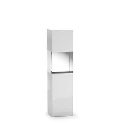 White Optical Crystal Column Award at 24cm