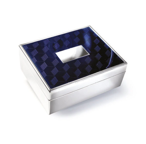 Dark Blue Enamel Box