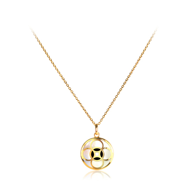 Gold Plated Sterling Silver Lioness Pendant In Mother Of Pearl Gold Plated Sterling Silver Lioness Pendant In Mother Of Pearl