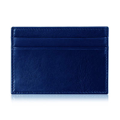 Navy Blue Leather Credit Card Case Navy Blue Leather Credit Card Case