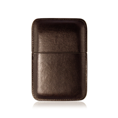 Brown Leather Sliding Business Card Case Brown Leather Sliding Business Card Case